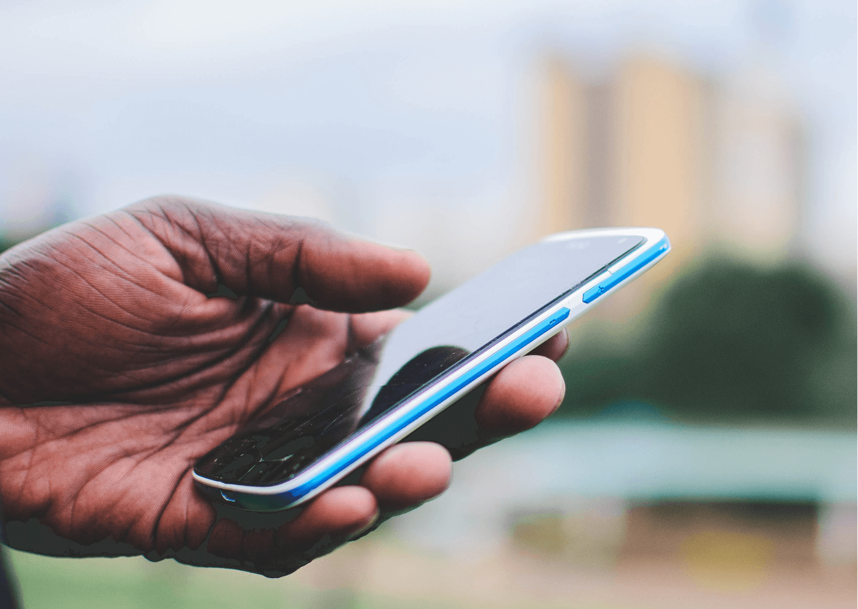 Blue Mobile Phone